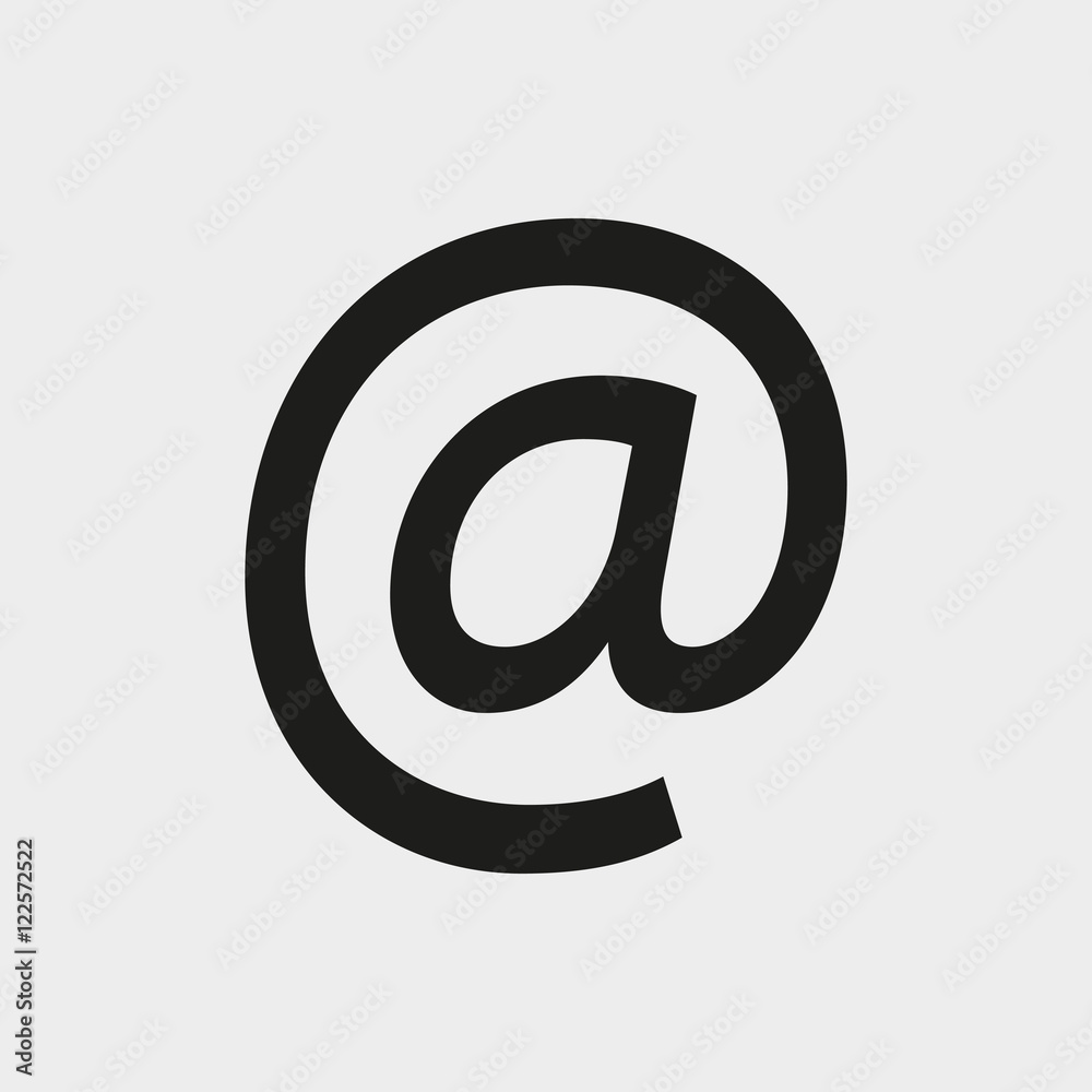 email icon stock vector illustration flat design