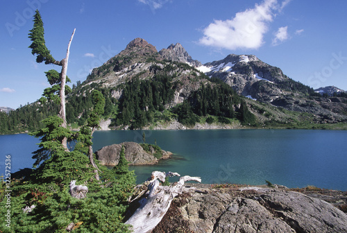 Strathcona Provincial Park, Mt Septimus and Cream Lake, Vancouver Island, British Columbia, Canada. photo