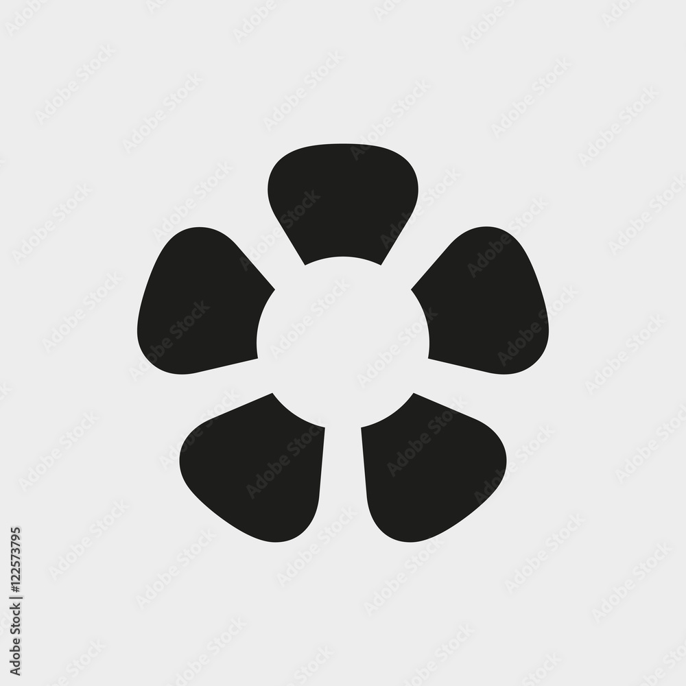 flower icon stock vector illustration flat design flower icon stock vector illustration flat design