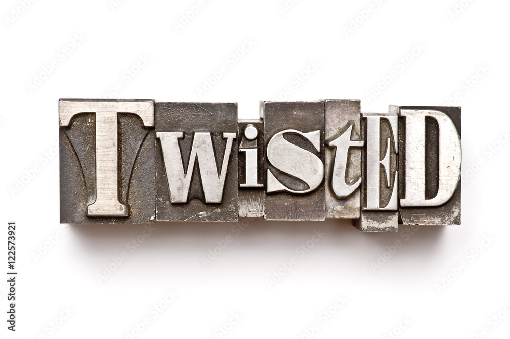 Naklejka premium Twisted
