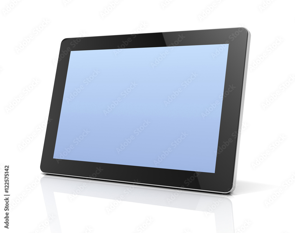 blank tablet computer concept 3d illustration blank tablet computer concept 3d illustration