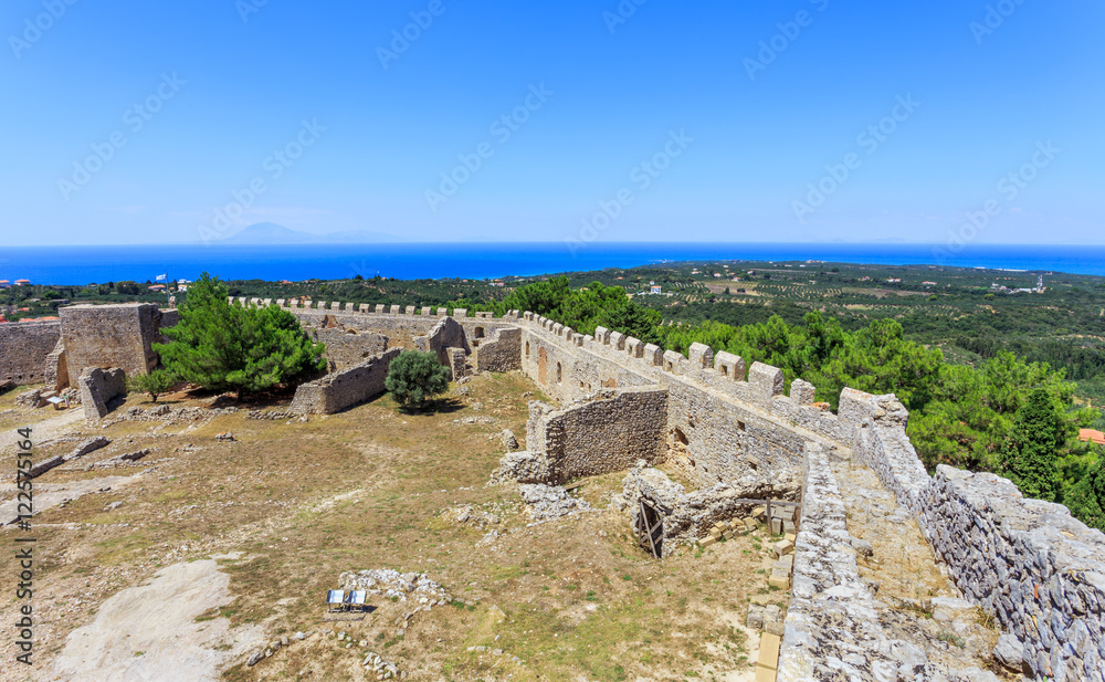 inside the Chlemoutsi fortress in Ilia, Peloponnese , Greece, Europe