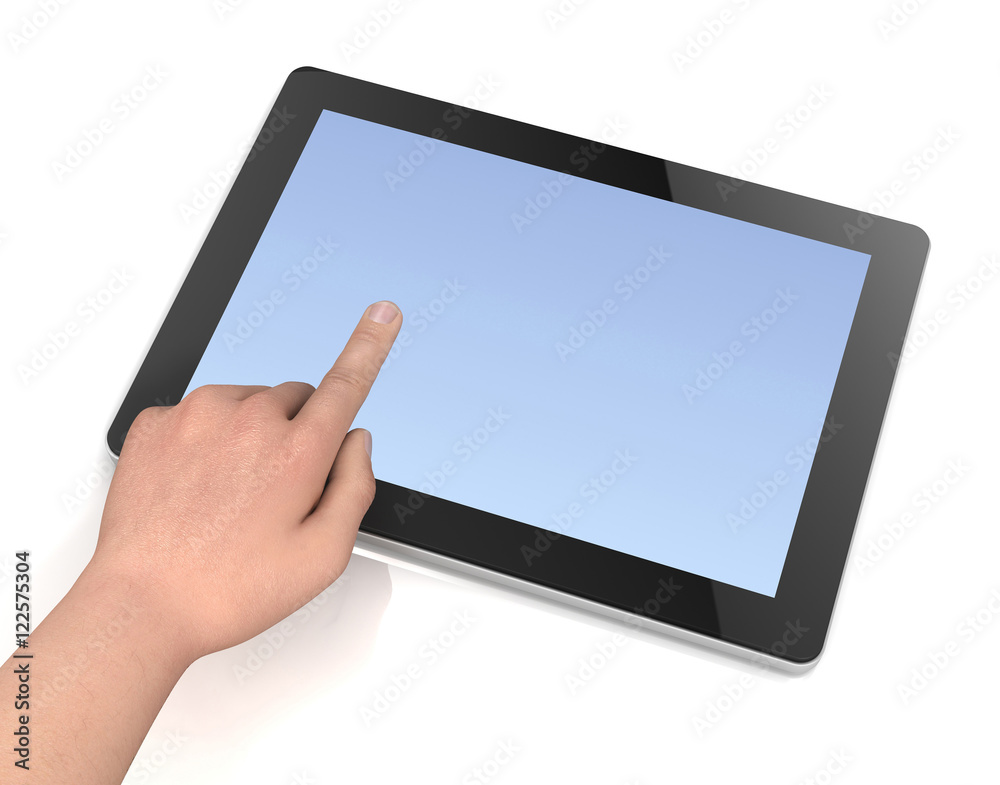 blank tablet computer concept 3d illustration blank tablet computer concept 3d illustration