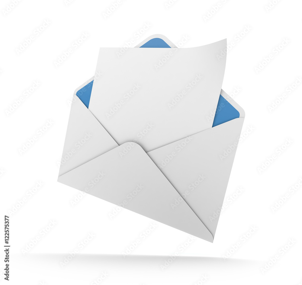blank envelope concept 3d illustration blank envelope concept 3d illustration