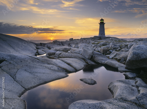 Peggy's Cove Lighthouse, Nova Scotia, Canada photo