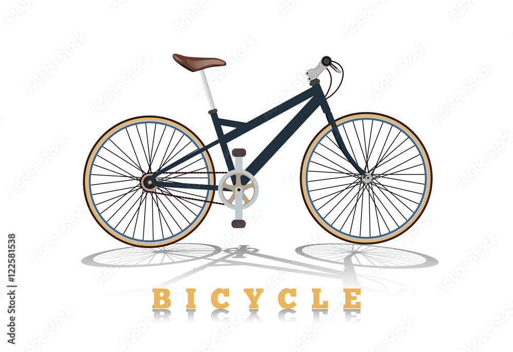 bicycle retro style vector isolated on white background bicycle retro style vector isolated on white background