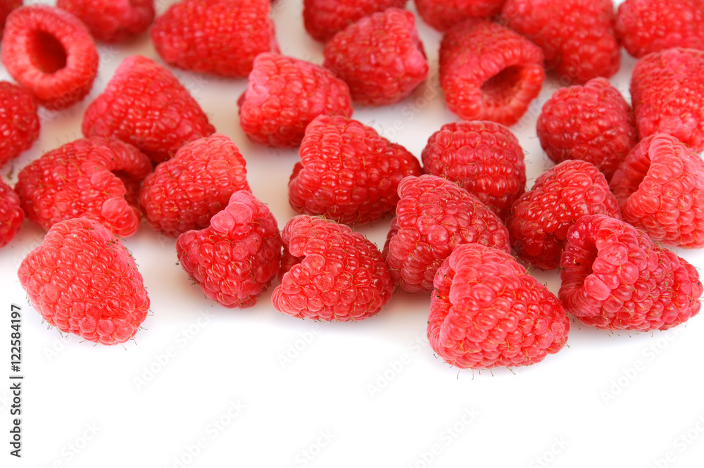 fresh raspberry isolated on white background fresh raspberry isolated on white background