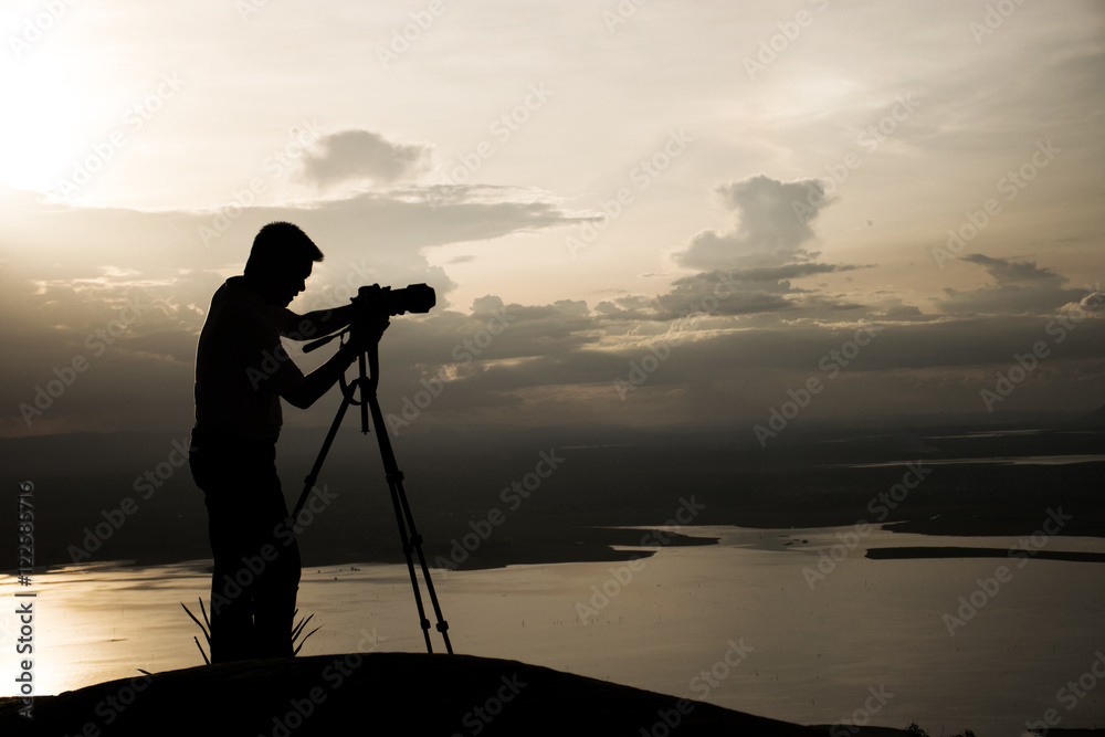 Photographer shooting photo