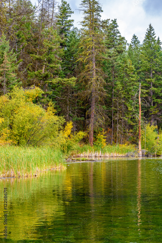 Majestic mountain lake in Canada. Corbett Lake. Vancouver. Majestic mountain lake in Canada. Corbett Lake. Vancouver.
