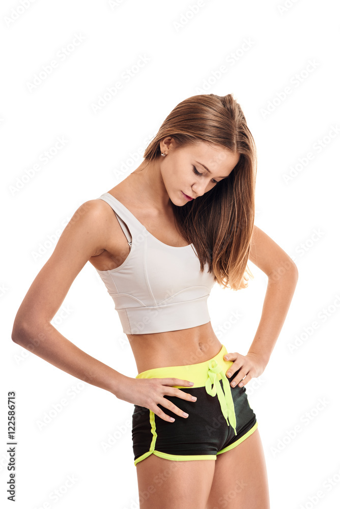 Weight loss. fitness woman Weight loss. fitness woman