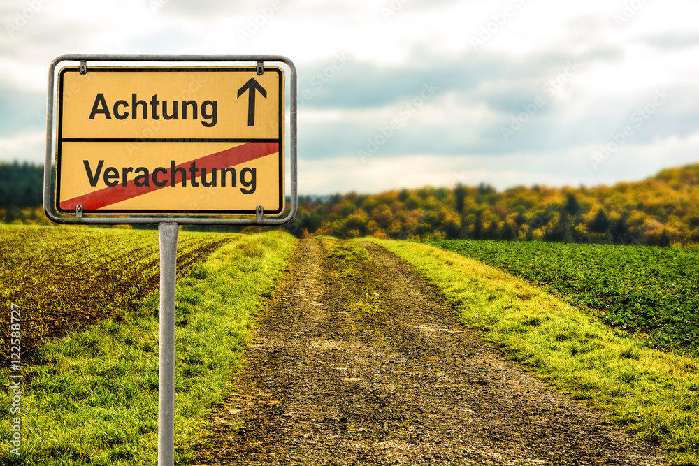 Obraz premium Schild 174 - Achtung