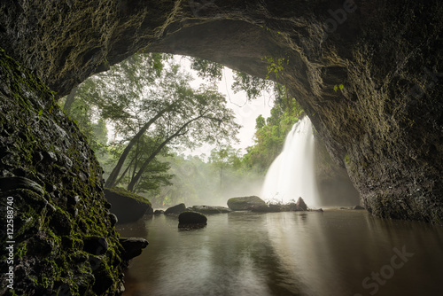 Fototapeta Naklejka Na Ścianę i Meble -  Haew suwat waterfall at Khao Yai National Park, Thailand