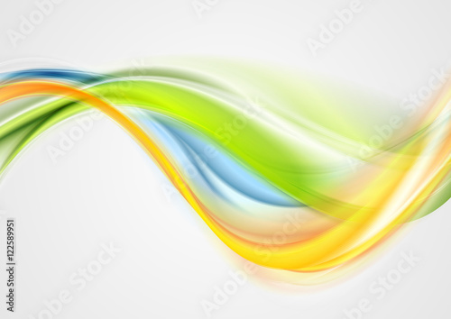 Colorful smooth blurred waves background