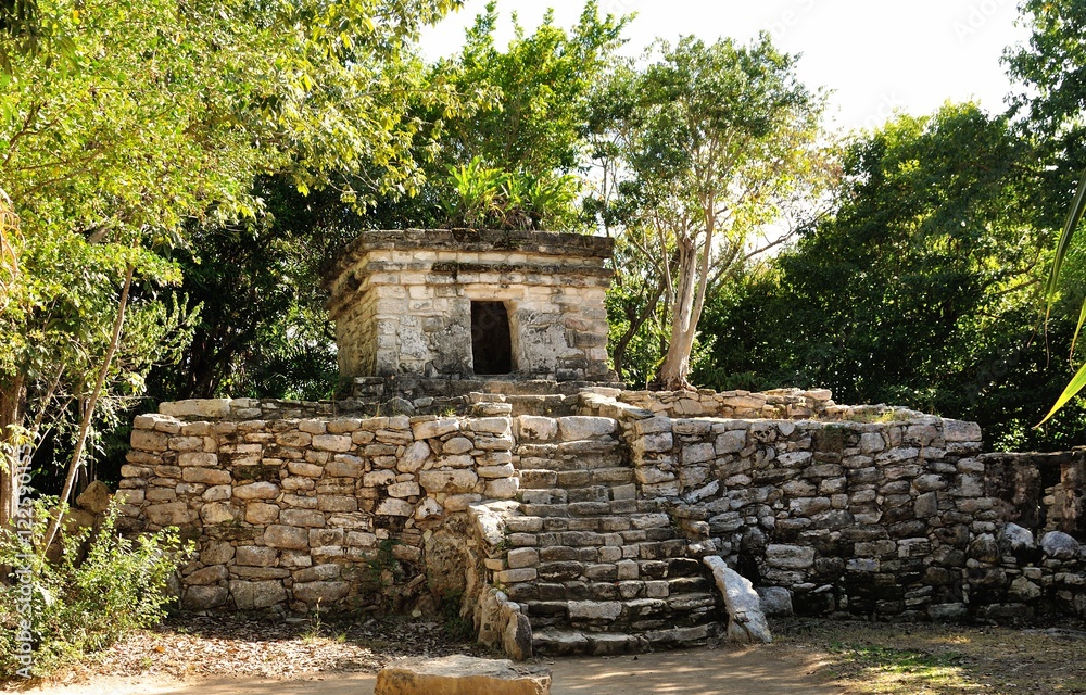 Fototapeta premium Mayan pyramid, Coba, Mexico