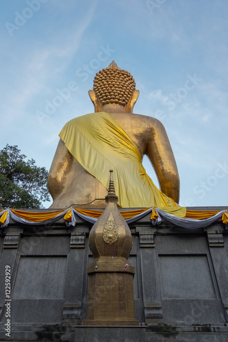 Back of buddha image photo