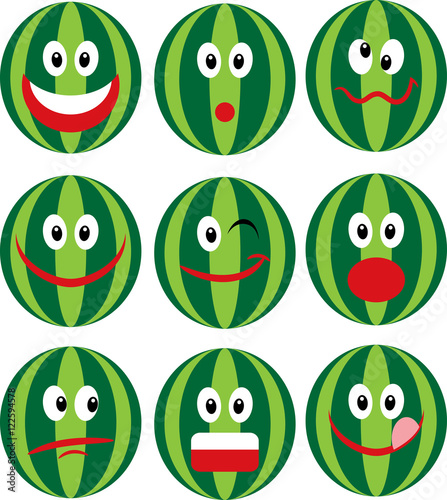 Watermelon emoticons
