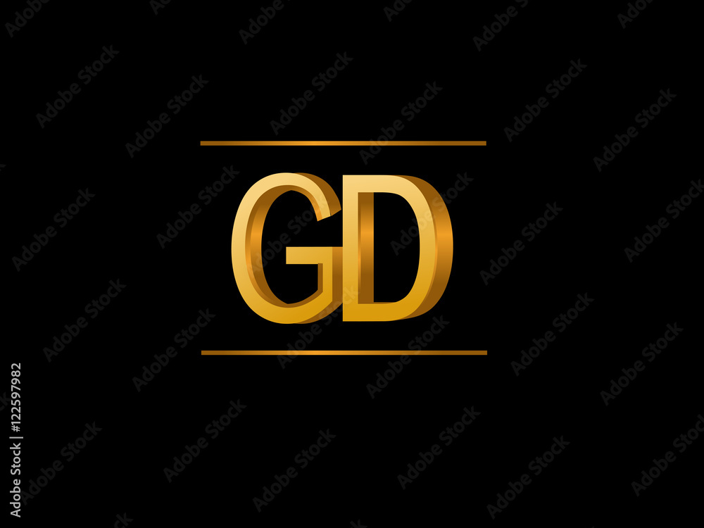 GD Initial Logo for your startup venture.vector illustrator GD Initial Logo for your startup venture.vector illustrator
