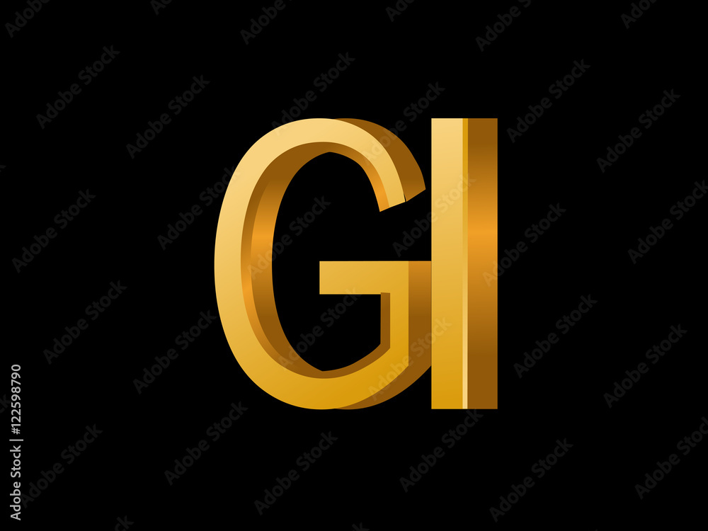 GI Initial Logo for your startup venture GI Initial Logo for your startup venture