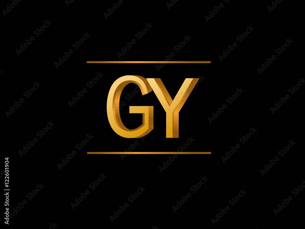 GY Initial Logo for your startup venture GY Initial Logo for your startup venture
