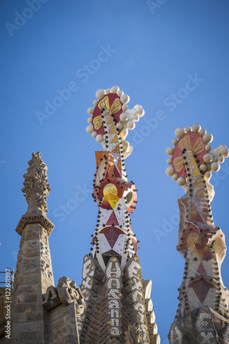 Basilica of the Sagrada Familia by the architect Antoni Gaudi Ba