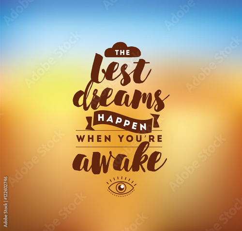 Typography for poster, invitation, greeting card or t-shirt.