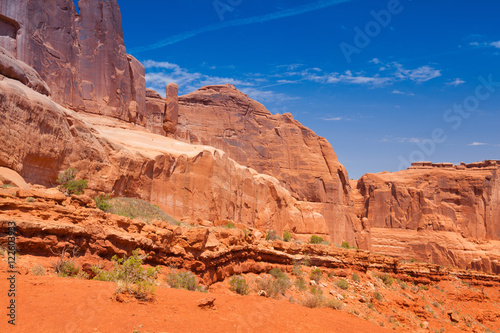 Sandstone monuments, Arches National Park, Utah