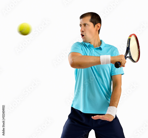 hitting the tennis ball © cunaplus