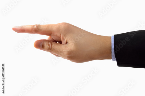businessman pointing with hand