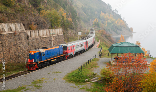 Tourist train on Circum-Baikal Railway