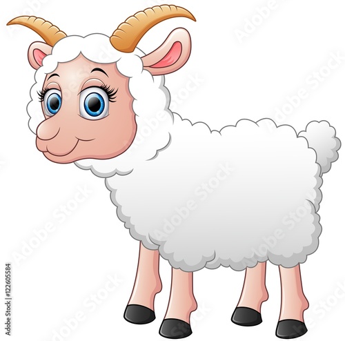 Cute sheep cartoon 