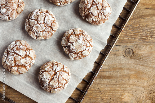 Canvas-taulu Chocolate crinkle cookies