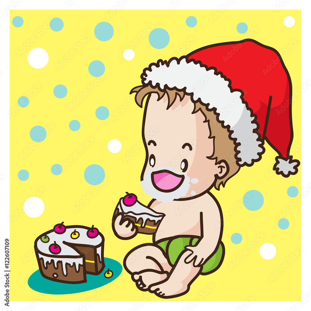 merry christmas and new year cartoon cute vector character merry christmas and new year cartoon cute vector character