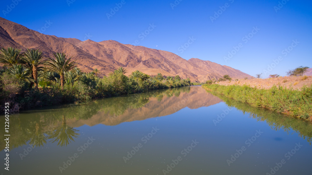 Draa river in Morocco