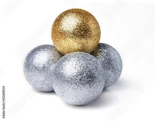 bright sparkling Christmas balls - Christmas decoration