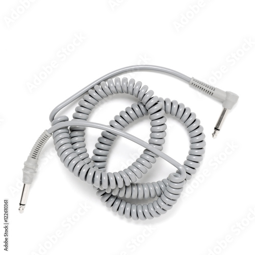 Curly instrument cord