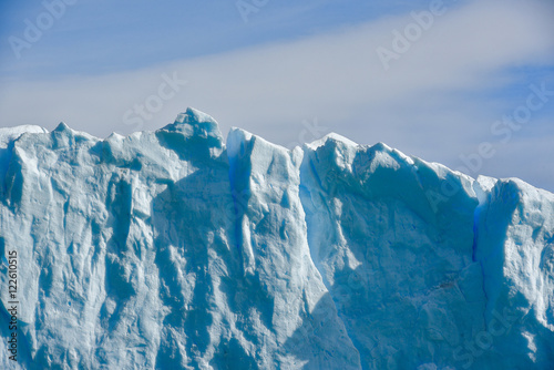 Close-up view of the Perito Moreno glacier in Patagonia  Argentina.