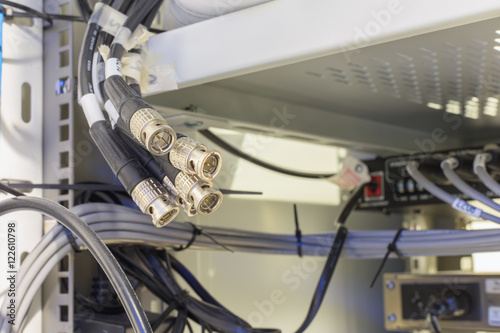 bunch of bnc connector . Available space.