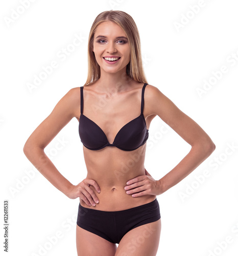 Beautiful girl in lingerie
