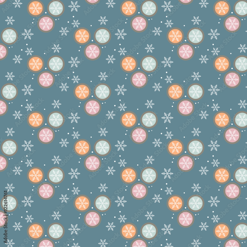 Colorful Christmas Balls Pattern Colorful Christmas Balls Pattern