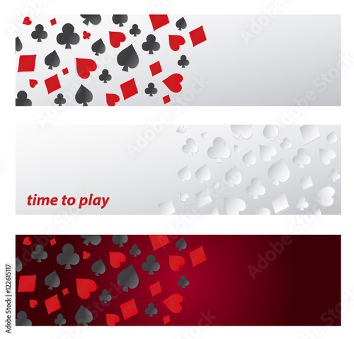 Set Banner symbol playing cards