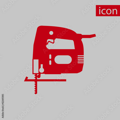 fretsaw icon stock vector illustration flat design