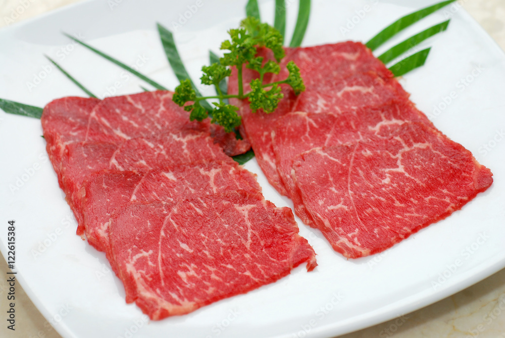 Beef sliced japanese bbq