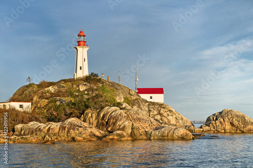 Point Atkinson Lighthouse, Lighthouse Park, West Vancouver, British Columbia, Canada. photo