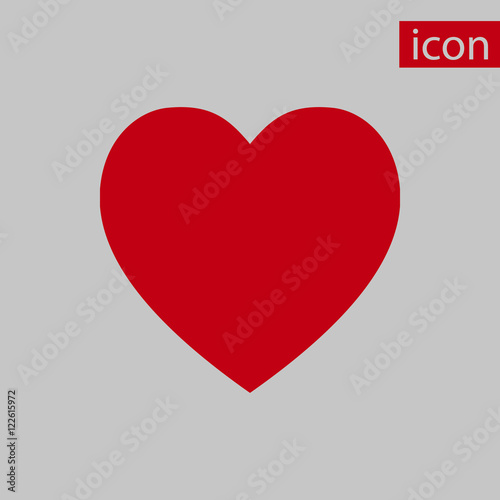 heart icon stock vector illustration flat design