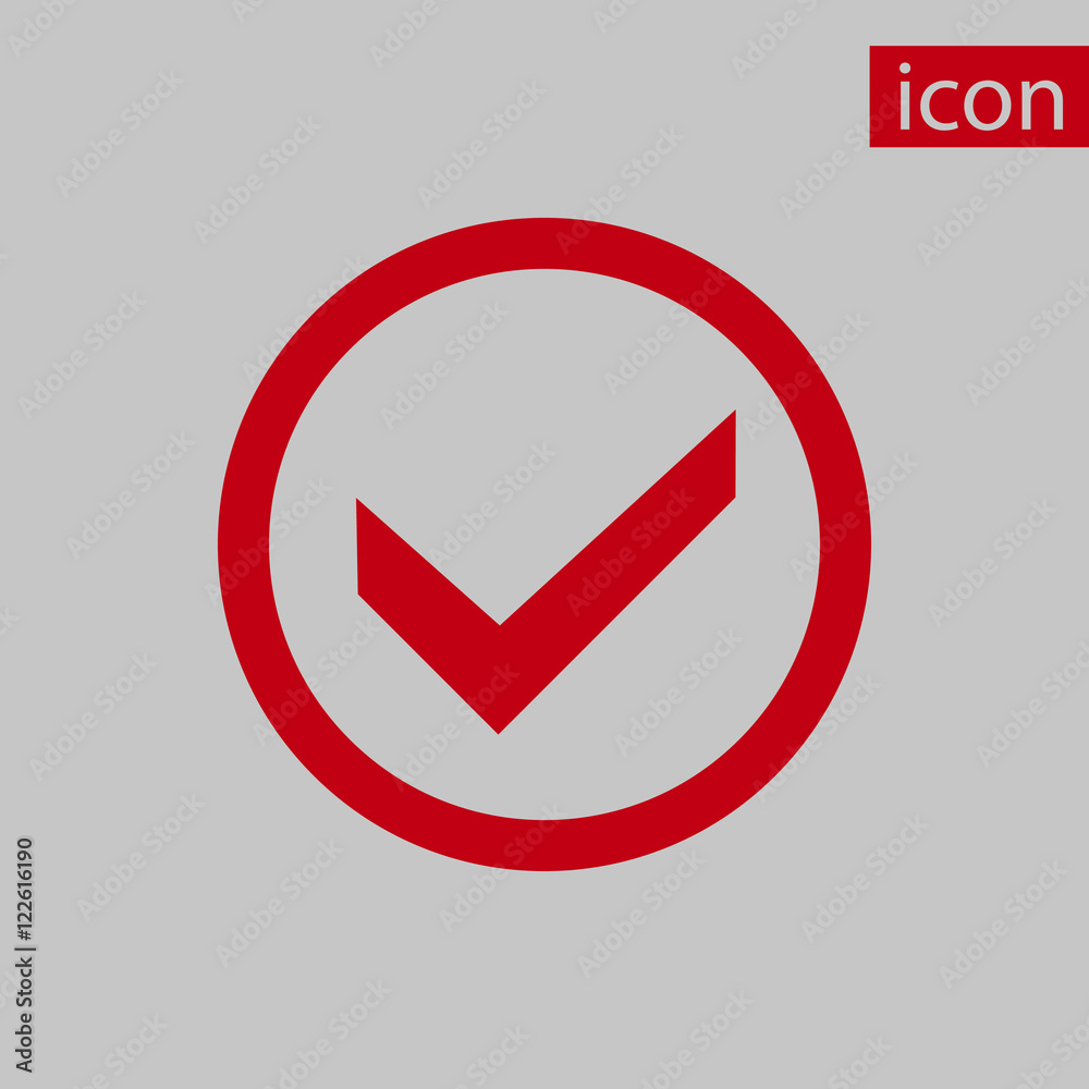 check icon stock vector illustration flat design check icon stock vector illustration flat design