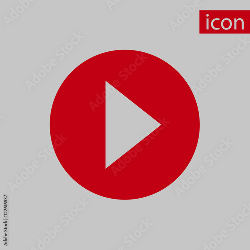 Free Download play icon stock vector illustration flat design - GFXLoad