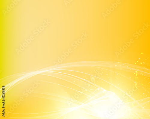 Abstract smooth lines. Science orange wave design, contains transparencies and effects. Vector background.