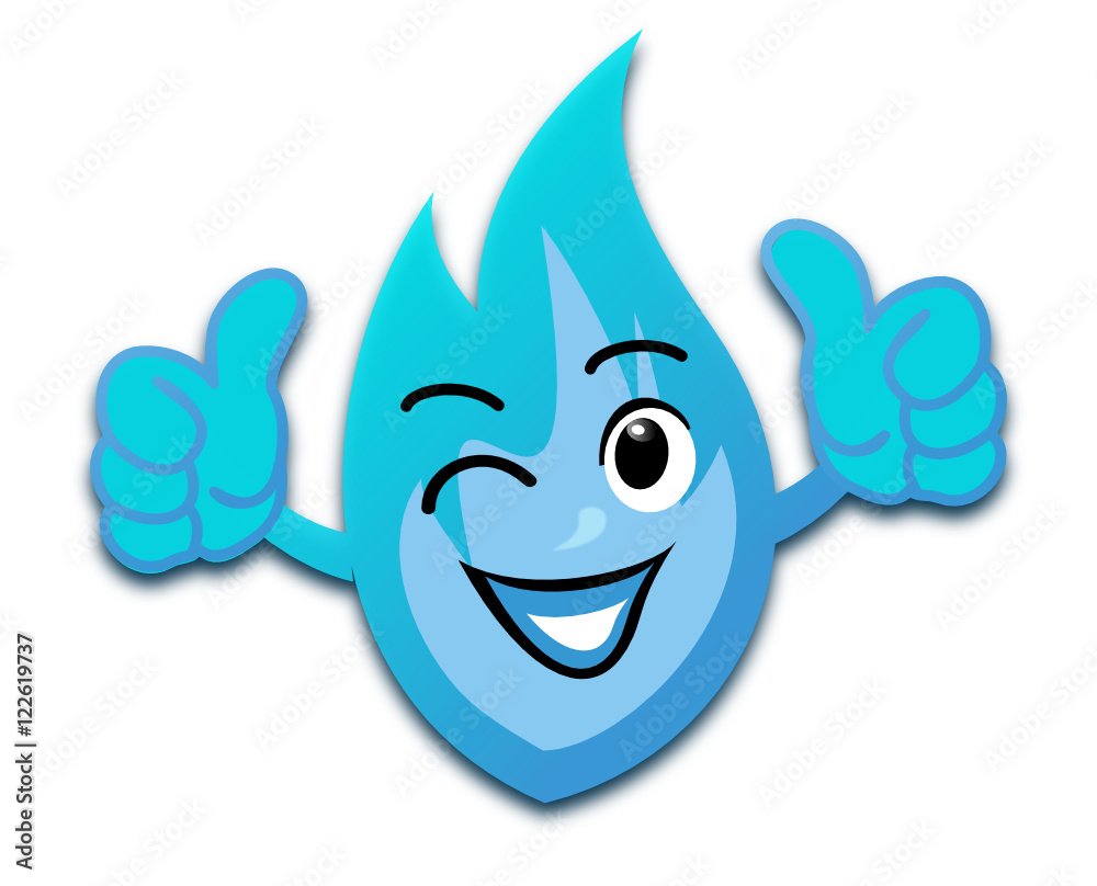 logo flamme bleue Adobe Stock