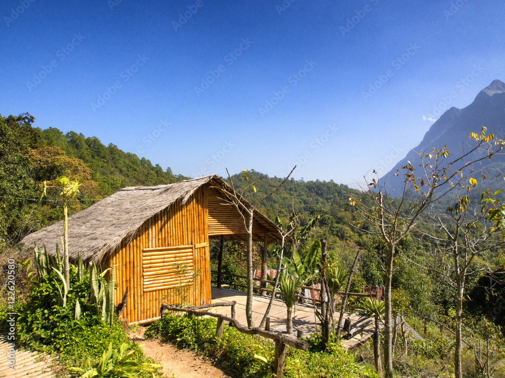 Chiang Dao mountain village at Chiang Mai Thailand.