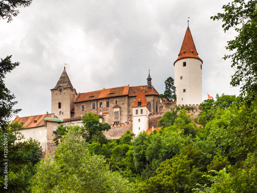Medieval Castle of Krivoklat in Czech Republic